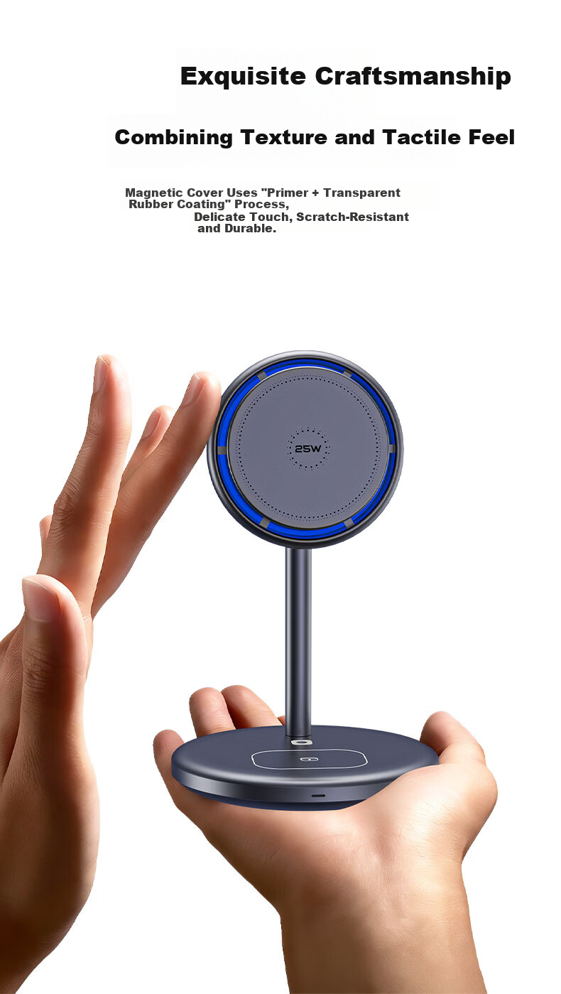 JD Jingzao 25W Wireless Magnetic 2-in-1 Charging Stand for iPhone 17 Pro Max and AirPods 11