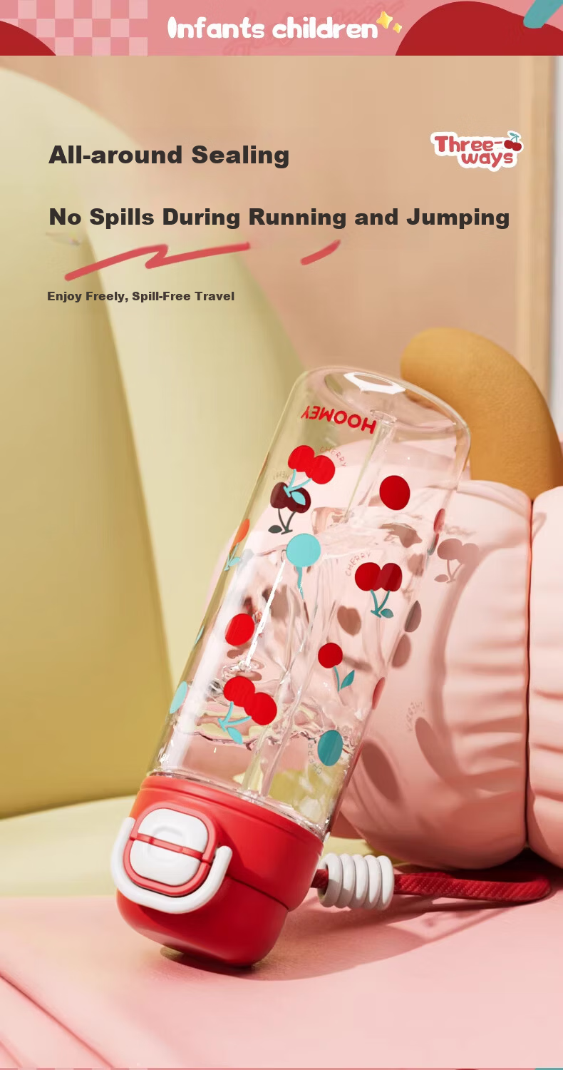 HOOMEY Children's Day Gift Water Bottle Student Dual-Use Straw Cup Large Capacity Kindergarten Maternity Plastic Cup 11