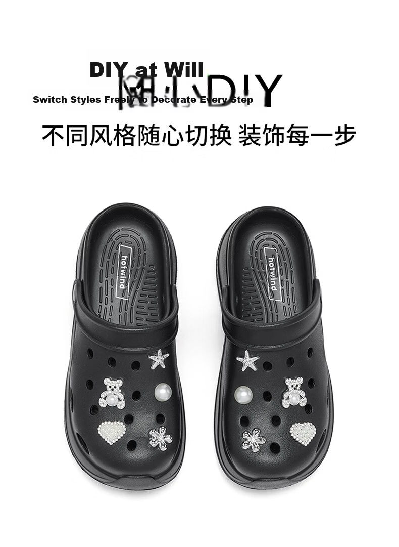 Hotwind Women's Thick Sole Clog Sandals 2026 Summer New Outdoor Open Toe Slippers Casual Beach Sandals 5