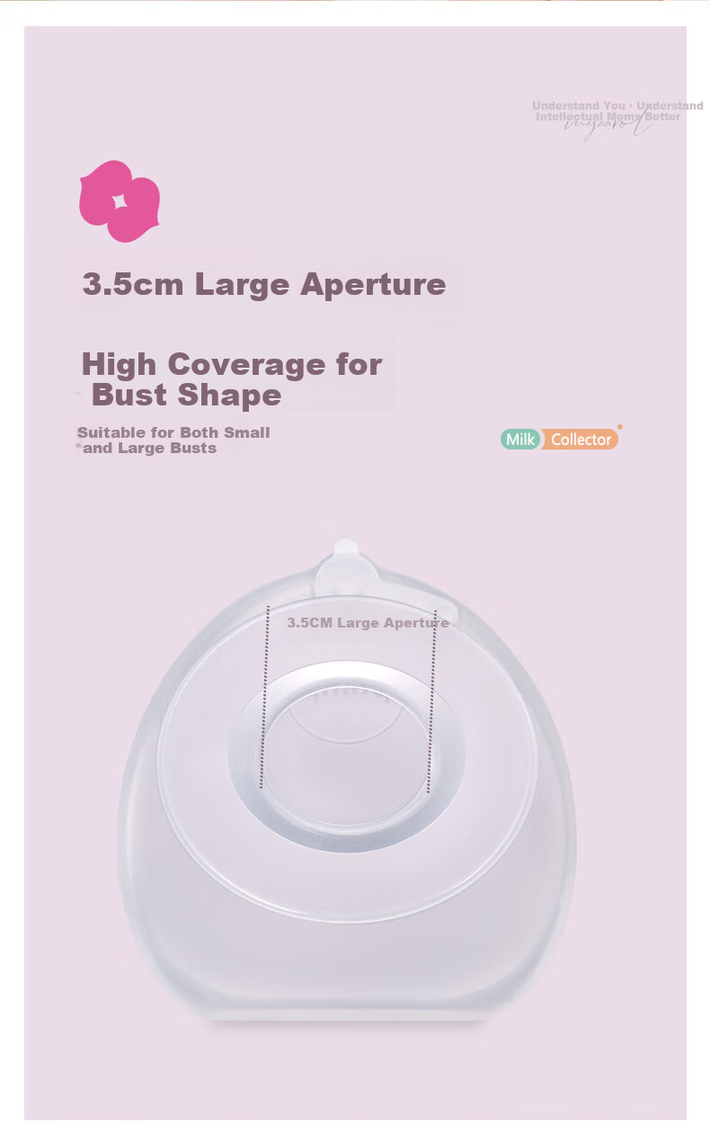 MyCarol Wearable Hands-Free Manual Breast Milk Collector Shield Leak-Proof Single Unit BP-A13 8