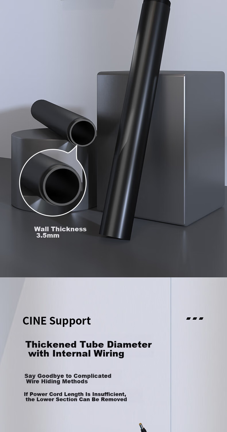 CINE Heavy-Duty Floor-Standing Projector Mount for Home, Wall-Mounted for Bedside, Compatible with XGIMI RS20 RS30, Dangbei X7 Pro, JmGO N3 N5, Hisense C3, Big Eye Orange, Hidden Bracket PB29L Black 7