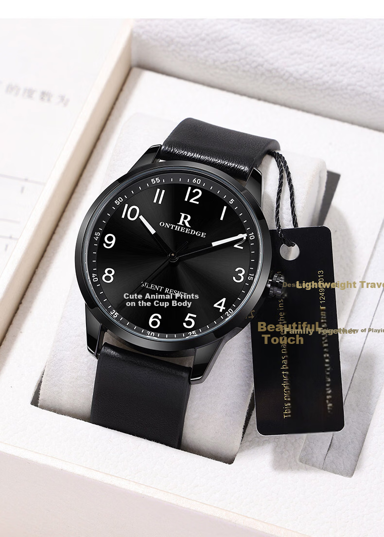 ONTHEEDGE Exam Watch for College Entrance Exams, High School Students, Civil Service Exams, Postgraduate Entrance Exams, Silent, Waterproof, Time-Telling Only 10