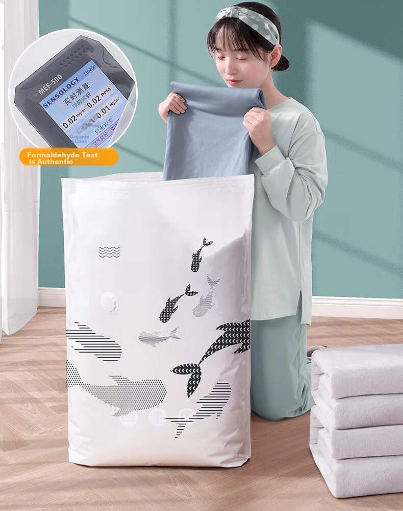 Antu Vacuum Compression Storage Bags for Clothes, Bedding, and Down Jackets with Air Extraction Seal Tool 8
