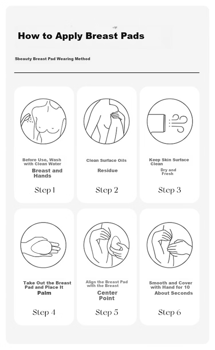 SBEAUTY 2.0 Water Drop Lifting Silicone Breast Pads 2026 New Women's Push-Up Large Silicone Anti-Protrusion Nipple Covers Large Water Drop 1 Pair 17