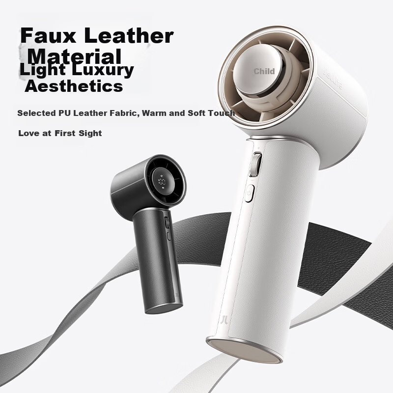 JISULIFE Pro1 Mini Handheld Portable High-Speed Bladeless Turbo Rechargeable Outdoor Fan White
