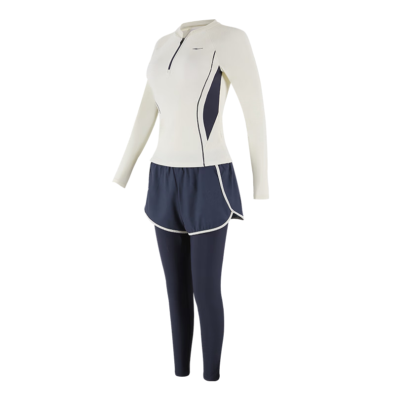 ERKE Women's Long Sleeve Long Pants Swimsuit Jellyfish Suit Sun Protection Slimming Conservative Surfing Diving Swimming Set