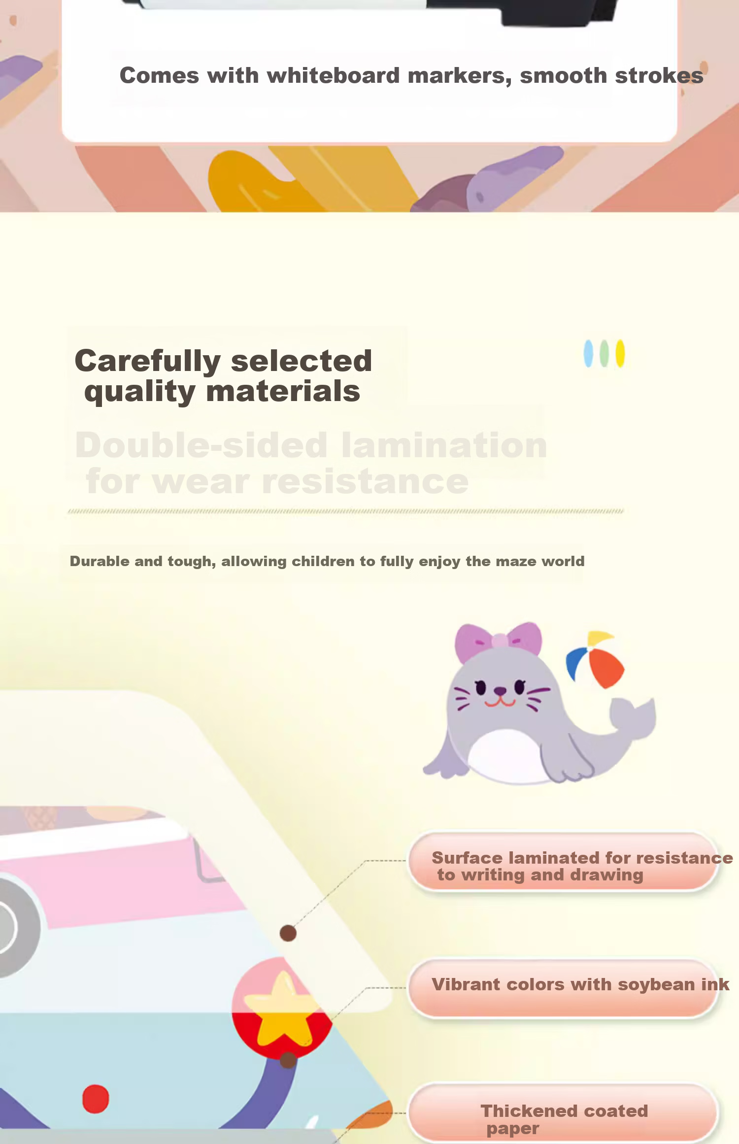 Yijimei Children's Maze Training Book Focus Training 3-6 Years Old Educational Preschool Thinking Training Toy Gift 19