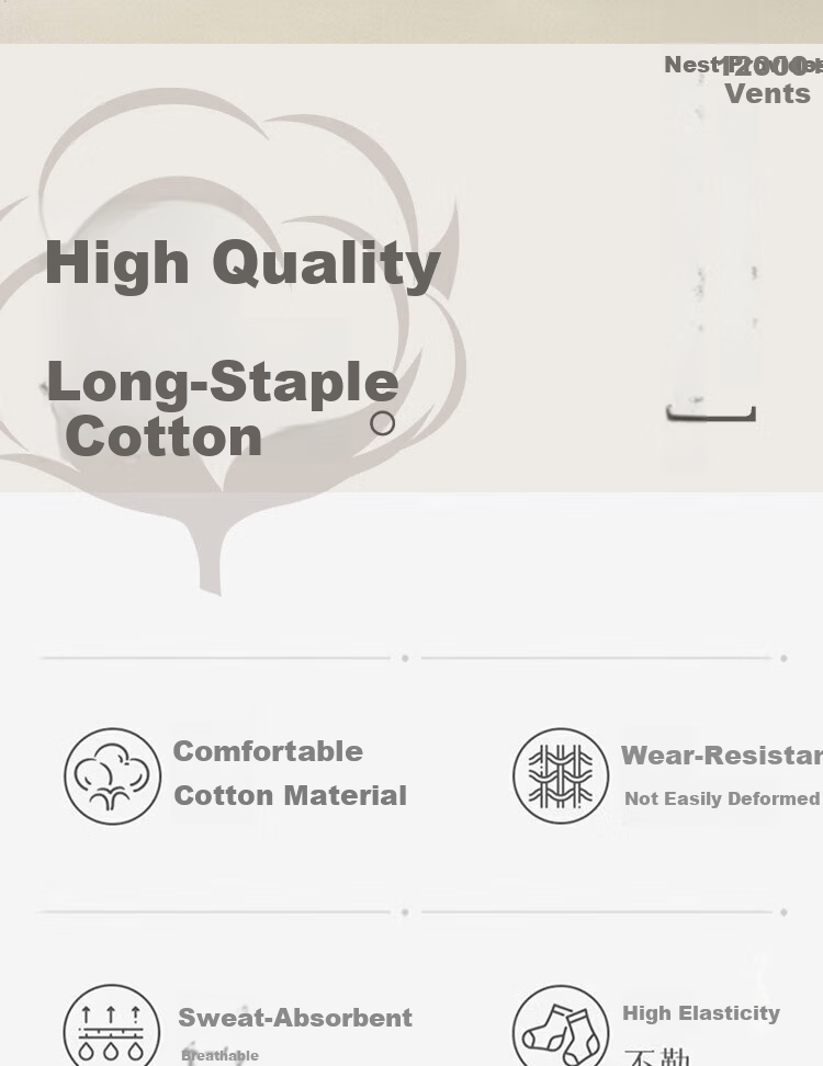 Mian Shisan Men's Short Socks Xinjiang Cotton 10A Antibacterial Deodorant Breathable Low-Cut Ankle Socks 6 Pairs Spring Summer 1