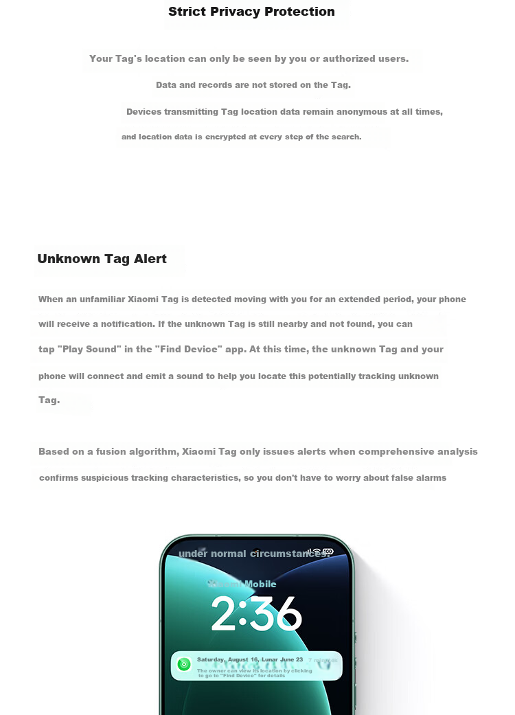 MI Xiaomi Tag UWB Version Locator Tracker Anti-Lost Device Global Find for iPhone Children Elderly Pets Keys Luggage Bicycle Backpack Anti-Lost 7