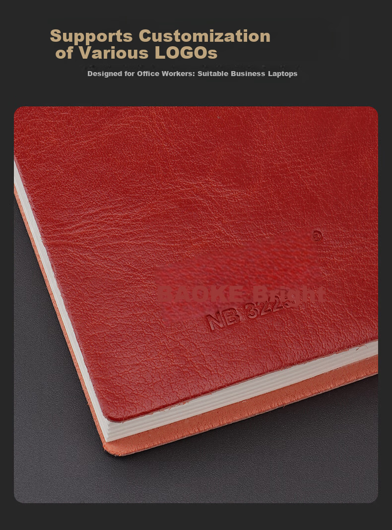 BAOKE Business Soft Leather Notebook 18K/96 Pages Black NB3118 11