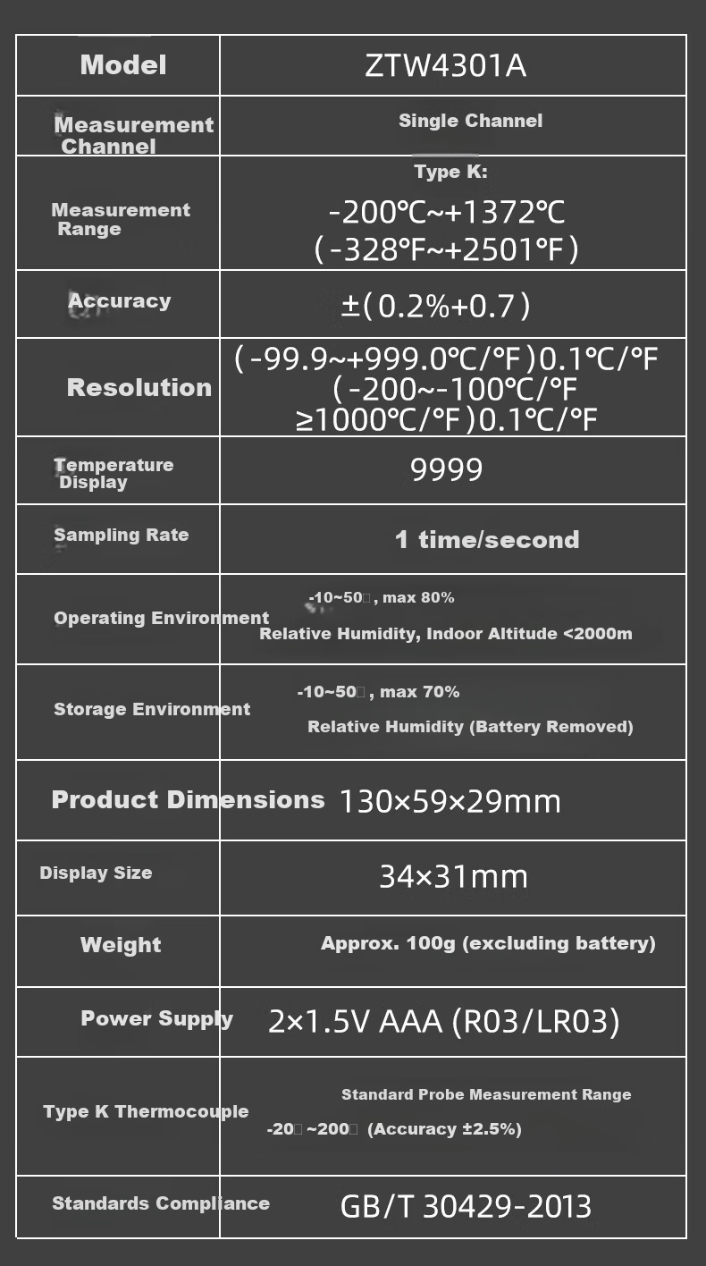 CHNT Industrial Contact Temperature Meter High-Precision K-Type Handheld Thermocouple Surface Temperature Gauge for Molds 11