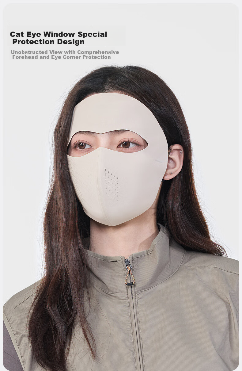 MISSION UV Ice Silk Sun Protection Face Mask Bikini for Women Summer UV Protection Breathable Full Face Sunshade Mask for Driving and Cycling 5