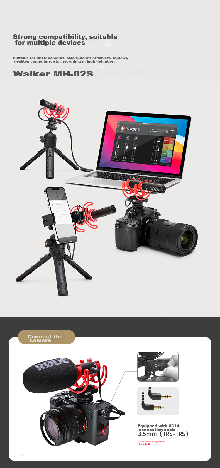 Rode VideoMic Go II Professional Directional Microphone for DSLR, Mirrorless Cameras, And Smartphones (Official Standard Configuration) 10