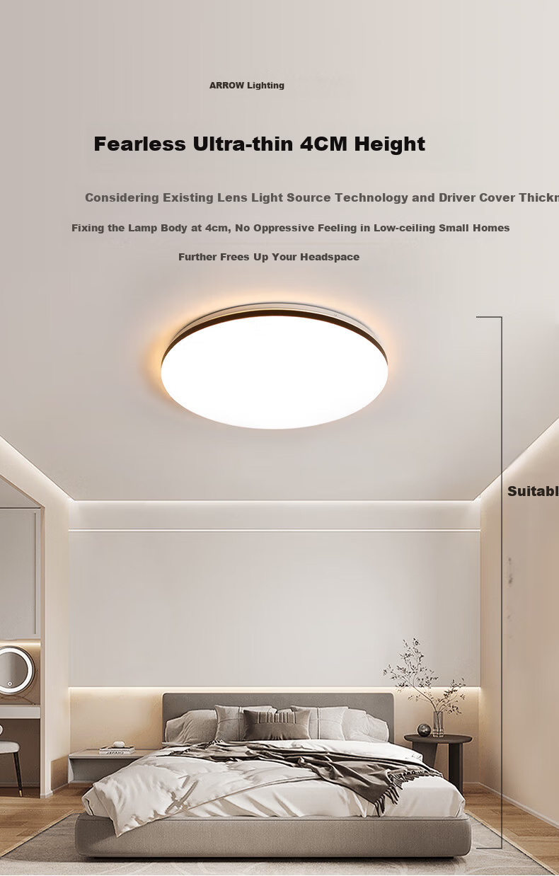 ARROW Arrow Pure Light Source Bedroom Ceiling Light Nordic Dining Room Balcony LED Lamp 2