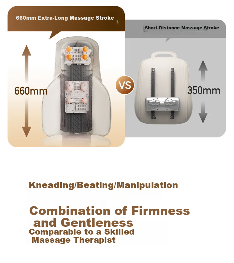 JD Jingzao Massage Cushion Z1 Multifunctional Massage Chair Massager Shoulder Neck Waist Back Hip Kneading Tapping Heating Home Seat Massager Practical Birthday Gift for Parents and Elders 6