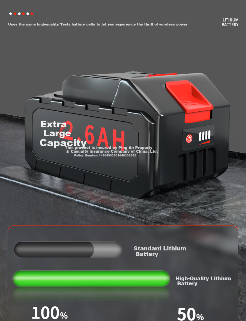 Feiren Sealing Machine Dedicated 21V 2.6Ah Rechargeable Lithium Battery 4