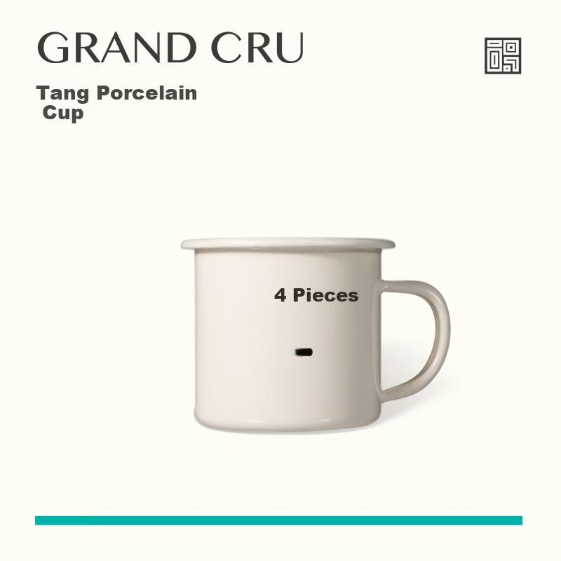LATELIER GRAND CRU 350ml Enamel Single Handle Coffee Mug
