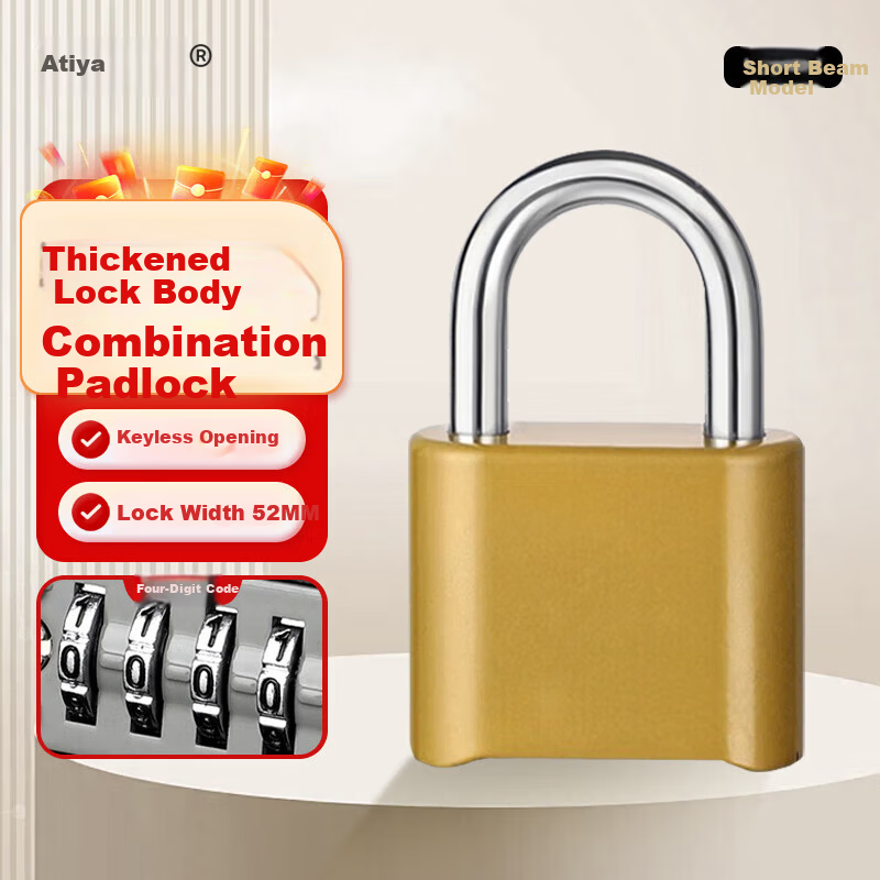 Artiya Combination Padlock 4-Digit Password Luggage Lock Toolbox Lock Student Dorm Gym Locker Door Lock