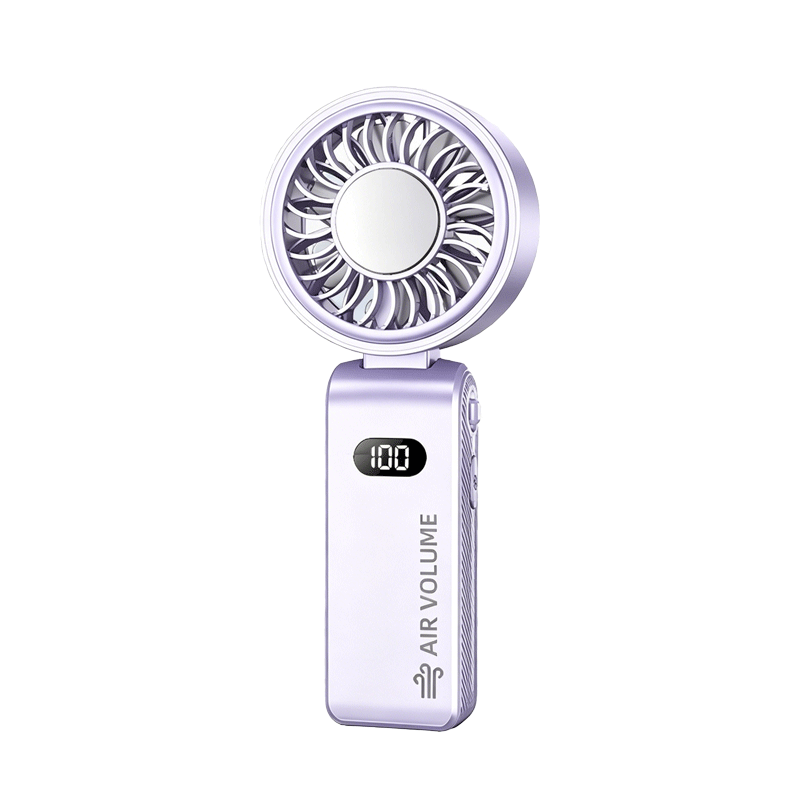 Cobins Portable Mini Air Conditioner Handheld Fan Desktop Neck Hanging Silent Long Battery Life Rechargeable High-Speed Semiconductor Cooling Device for Office Dorm Outdoor