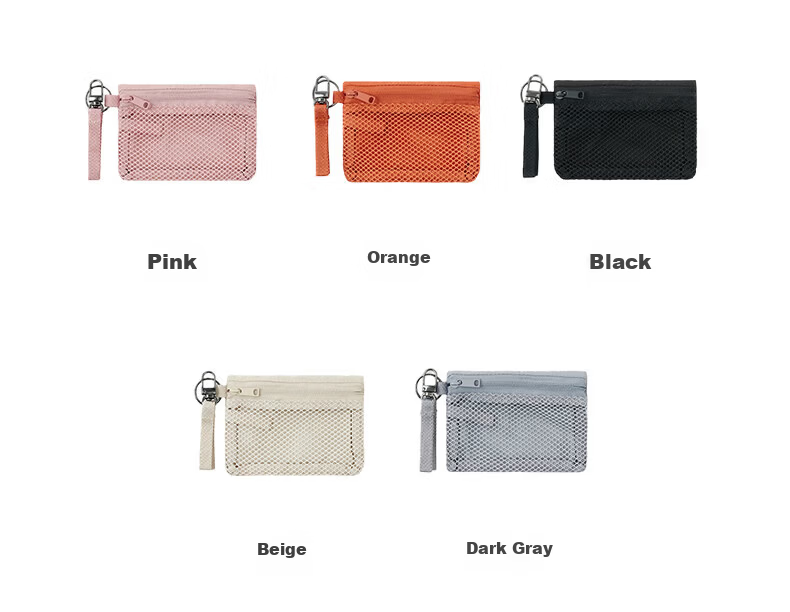 MUJI Recycled Polyester Card Holder Beige 3