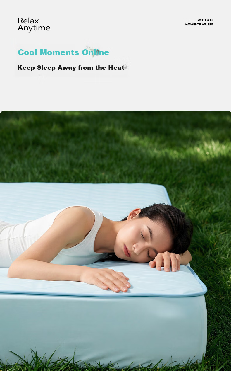 HuiShui HuHu Small Ice Mat Ice Silk Cooling Mat Summer Class A Antibacterial Mite-Resistant Silicone Soft Breathable Bed Sheet Summer 5
