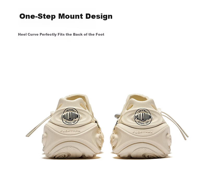 PALLADIUM New Couple's Ventilated Venom Sandals Creek Shoes Slip-On Beach Shoes Off-White Size 40 17
