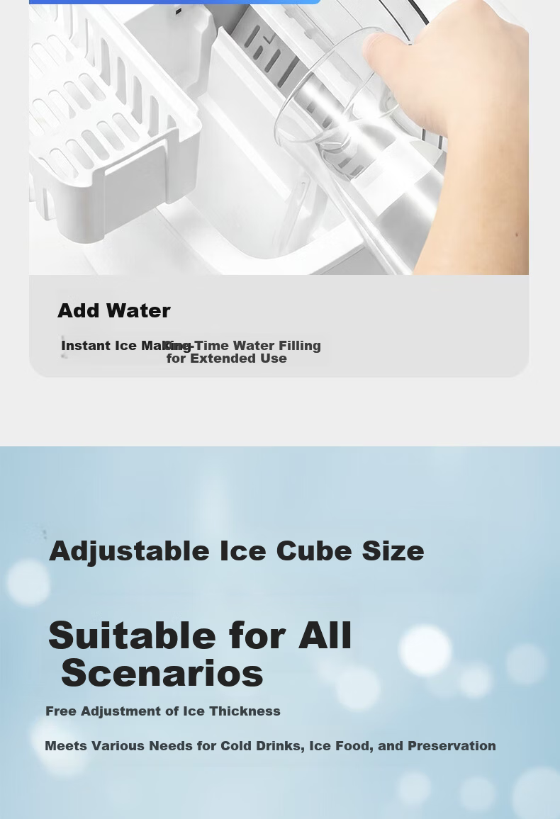 Deli LD670 Mini Portable Home Ice Maker Small Power Automatic Bullet Ice Machine for Dormitory New Arrival 10