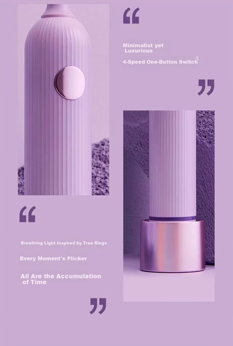 HuaShang [Price Protection 618] F1 Sonic Electric Toothbrush Adult Couples Set Gift for Boyfriend and Bestie F1 Purple Single with Brush Head 11