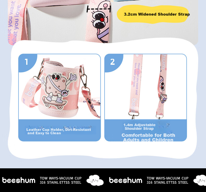 BEESHUM Clear Blue Set Leak-Proof Sealed 24