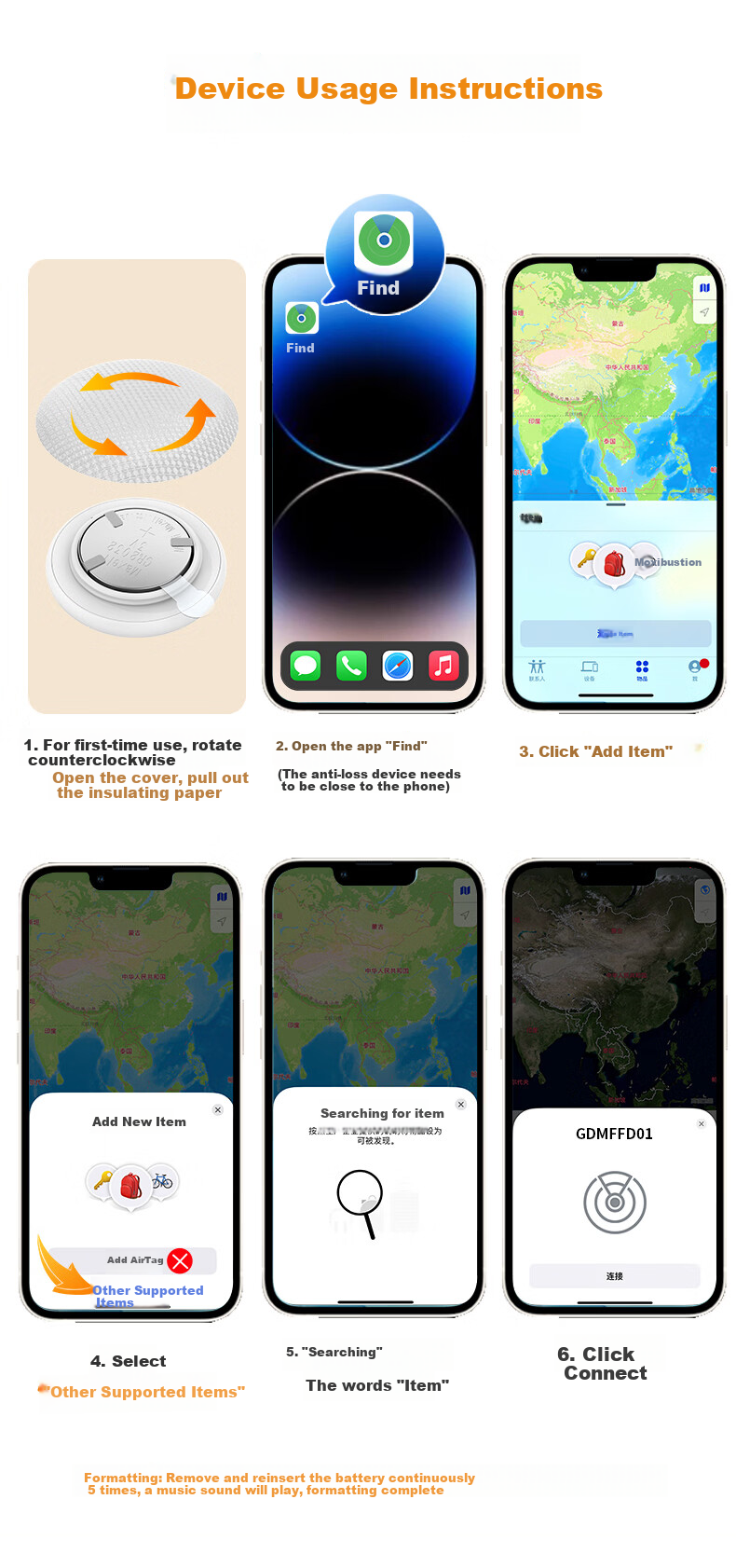 GDGO New Year Limited Edition Apple Anti-Lost Tracker Compatible with AirTag, Anti-Swapping, for Stray Cats and Dogs, Pet Anti-Choking Collar with MFi Certification, Purple 16