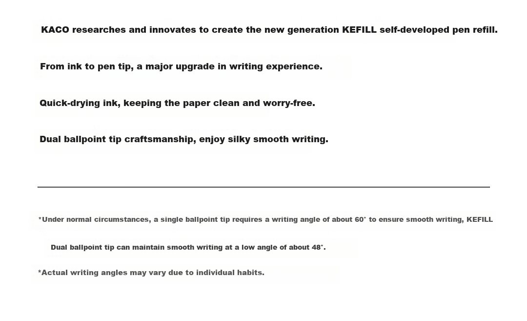 KACO TECFLOW Click Retractable 0.5mm Pearl Gray Gel Pen 3-Pack Colorful Journal Note-Taking High-Value 7