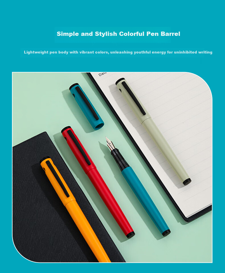 PILOT LIGHTIVE City Rhythm Series Fountain Pen Student Birthday Gift Adult Portable Signature Calligraphy Pen P-FLT24-1-CLYF F Nib Clay Color 10