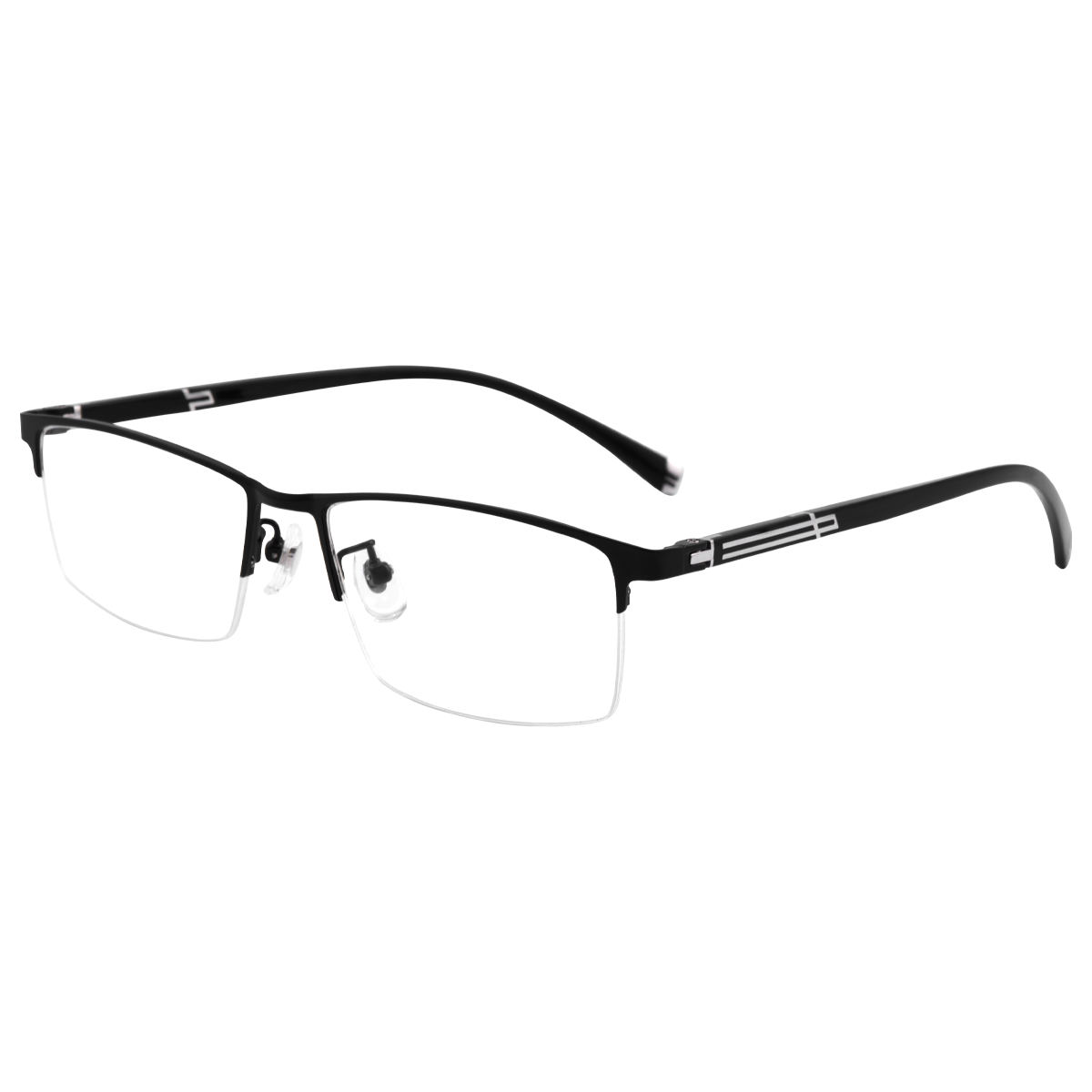Yupintang Anti-Blue Light Reading Glasses for Men, Ultra-Light Semi-Rimless Business Glasses for Middle-Aged And Elderly Women, Phone Glasses, 150 Degrees, Father's Day Gift