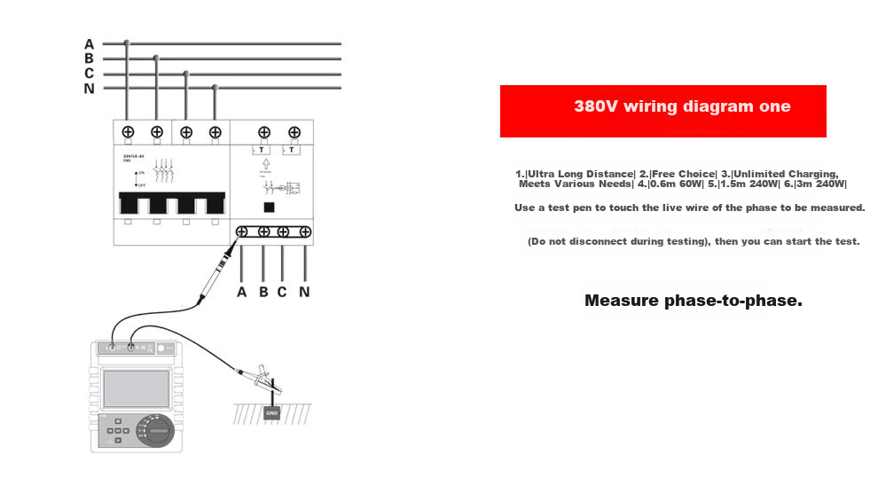 ETCR8600B Leakage Protector Tester Leakage Circuit Breaker Detector Leakage Protection Tester 5