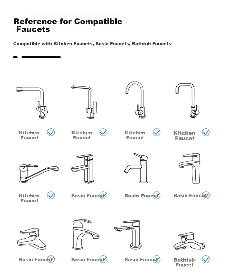 MOEN Faucet Aerator, Universal Water Splash-Proof, Extended Conversion Adapter, Aerator, 360° Crystal Water 11
