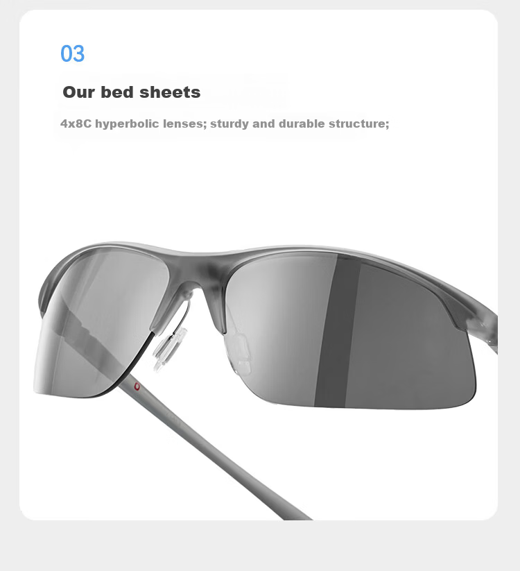 JD Jingzao [Aviator] Lightweight Colorful Cycling Glasses Sports Travel UV Protection Sunglasses Iridescent Blue 10