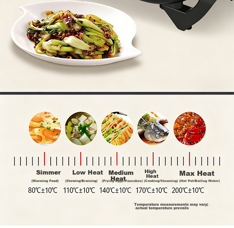 Yiduo 5L Maifan Stone Multifunctional Electric Cooker Multi-Functional Electric Frying Pan Korean Electric Hot Pot Non-Stick Dormitory Cooking Grill Fish All-in-One Small Electric Pot XBJT-HG211 9
