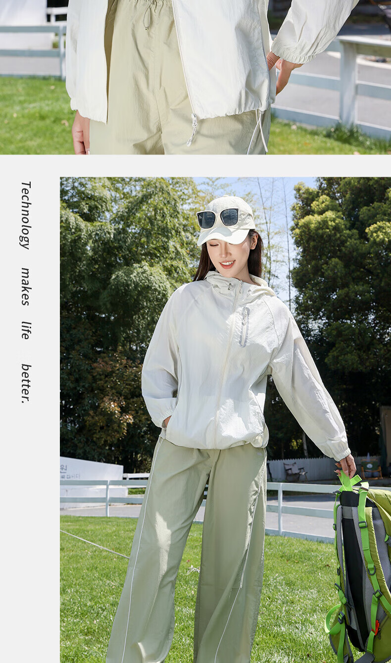 Langsha Women's Ice Silk Sunscreen Jacket Spring Summer UV Protection Original Yarn Ice Silk Cooling Breathable Cycling Shirt 15