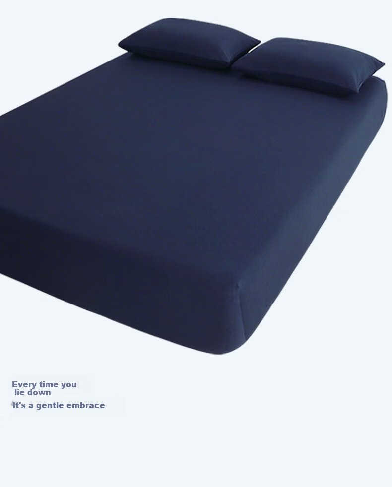 SOMERELLE Class A Knitted Cotton Deep Sleep Fitted Sheet Single Piece Summer Cooling Breathable Mattress Protector Cover 1.5m x 2m 3