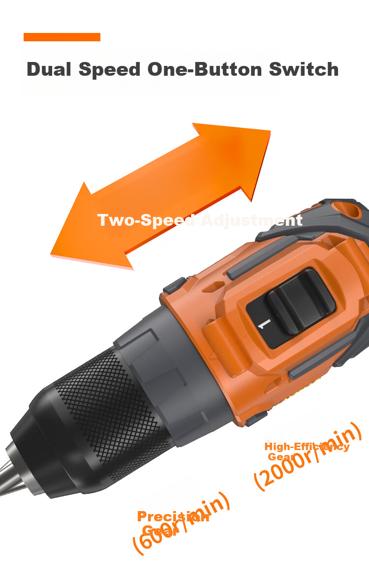 ANCHOR 16.8V Brushless Cordless Drill Lithium Electric Screwdriver DCE8 55Nm Dual Battery 2.0Ah Plastic Case 7