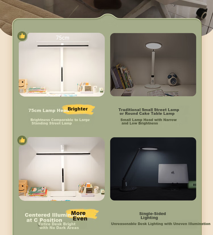 NVC Future Light Eye Protection Desk Lamp with Remote Control Full Spectrum Reading Table Lamp V5 6
