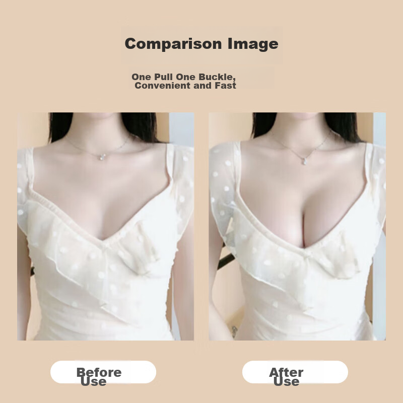 Langsha Silicone Mango-Shaped Breast Pads for Women, Wedding Dress, Small Bust, Push-Up, Enlarging, Breathable, Seamless, Invisible, Anti-Sagging Bra Inserts 5