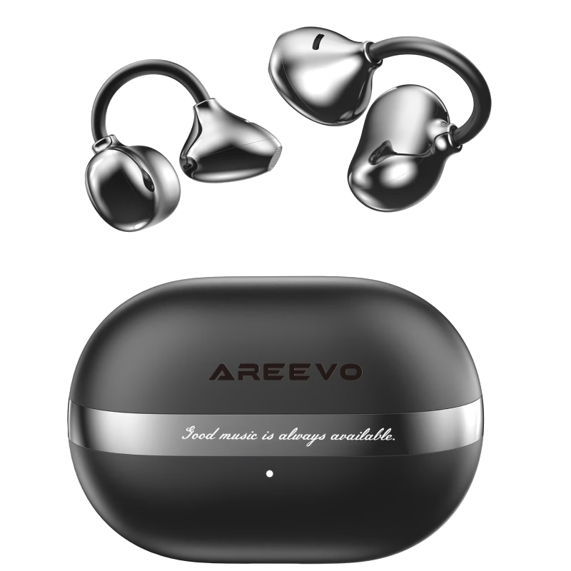 ALittleFlower [2026 Latest Model | Berlin Voice], Bluetooth Earphones, Clip-On Design, Ultra-Long Battery Life, Wireless, Comfortable for Long Wearing, No Ear Pain, Open-Ear Design for Sports And Running