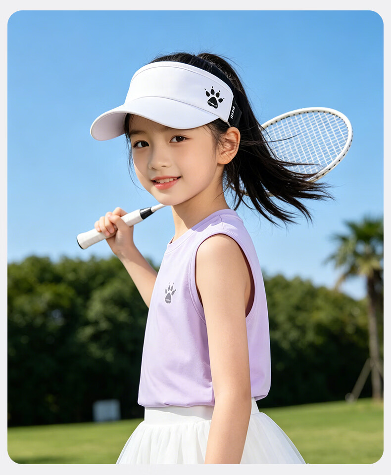KELME Kids Sun Protection Cap Unisex Summer Sun Hat UV Protection Outdoor Sports Visor Hat 15