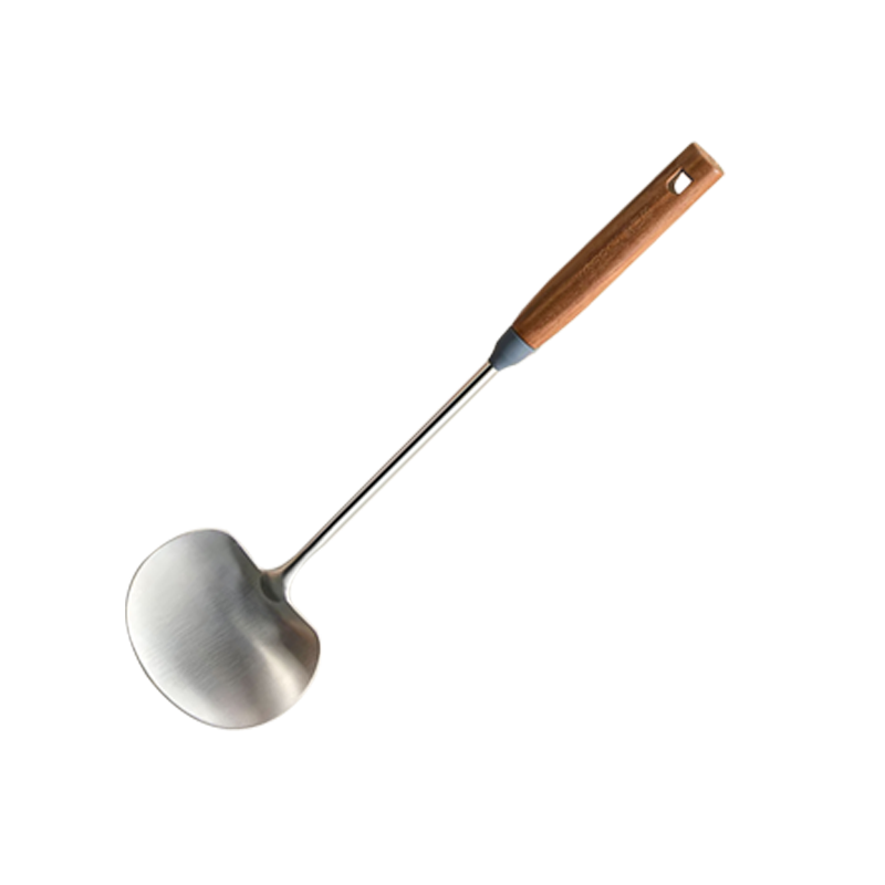Kangbah Stainless Steel 304 Mushroom Spatula Household Cooking Turner Food Grade Iron Wok Spatula 39*11cm