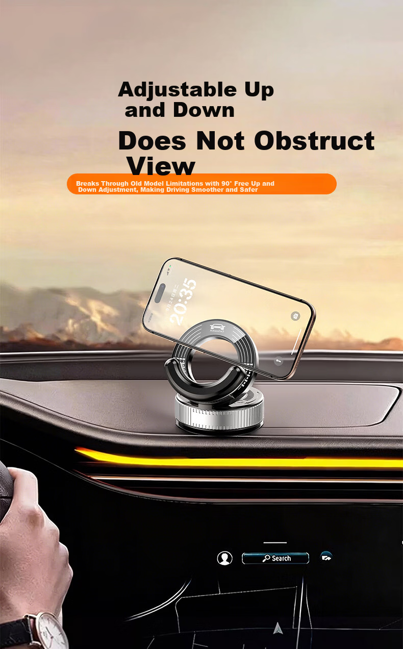 Howtreats Car Phone Holder Dashboard Mount Car Navigation Phone Stand 2026 New Model 1
