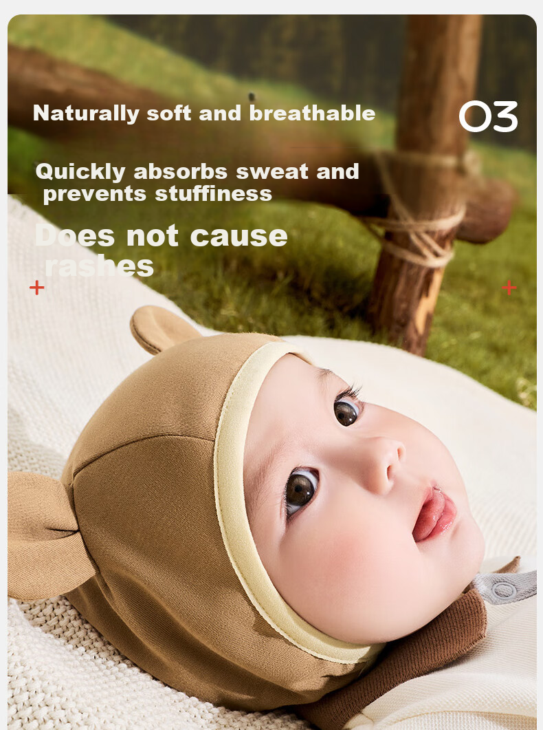Kocotree KK Tree Baby Hat Autumn Winter Infant Toddler Warm Windproof Cotton Ear Protection Cartoon Hat 10