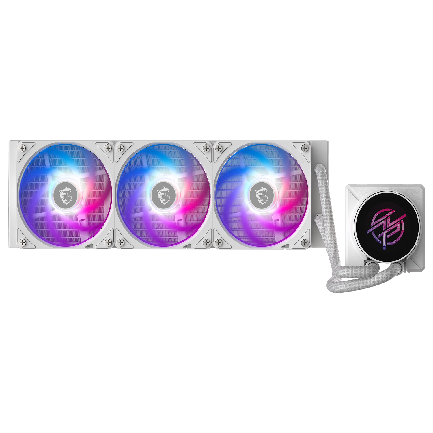MSI MPG CORELIQUID P22 360 White W360 Liquid Cooler with LCD Display, Hardware Monitoring, Supports 9800X3D