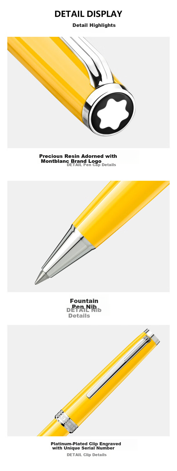Montblanc PIX Series 135688 Yellow Signature Pen [Gift] 4