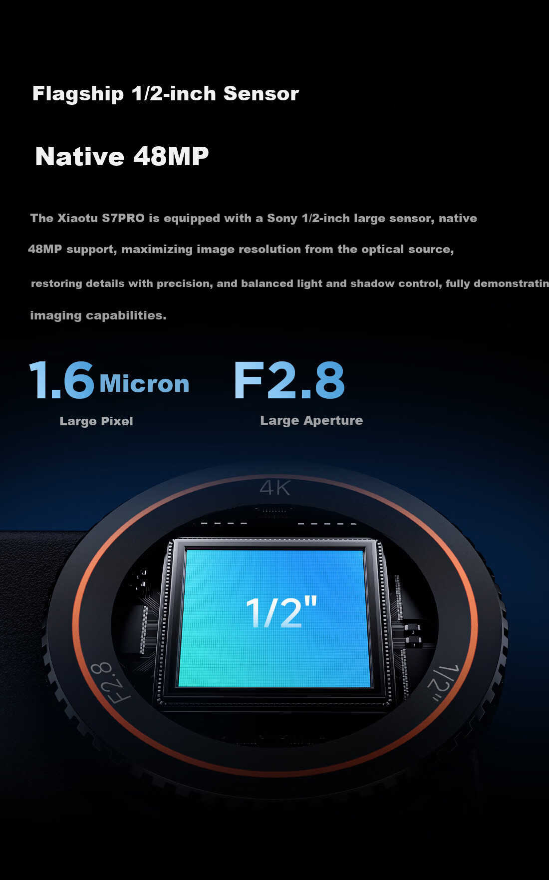 Xiaotu S7PRO 4K Sports Camera HiSilicon AI Super Stabilization Night Shooting Live Streaming Camera Official Standard Edition 11